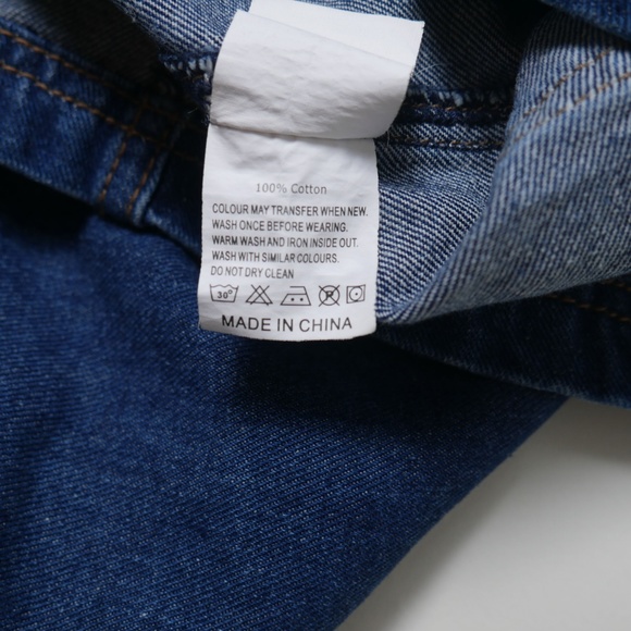 Jean Front Buttoned Suspender Skirt - Picture 6 of 6